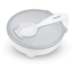 AKUKU Bowl with spoon - White 250 ml - Image 2