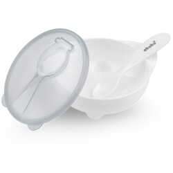 AKUKU Bowl with spoon - White 250 ml