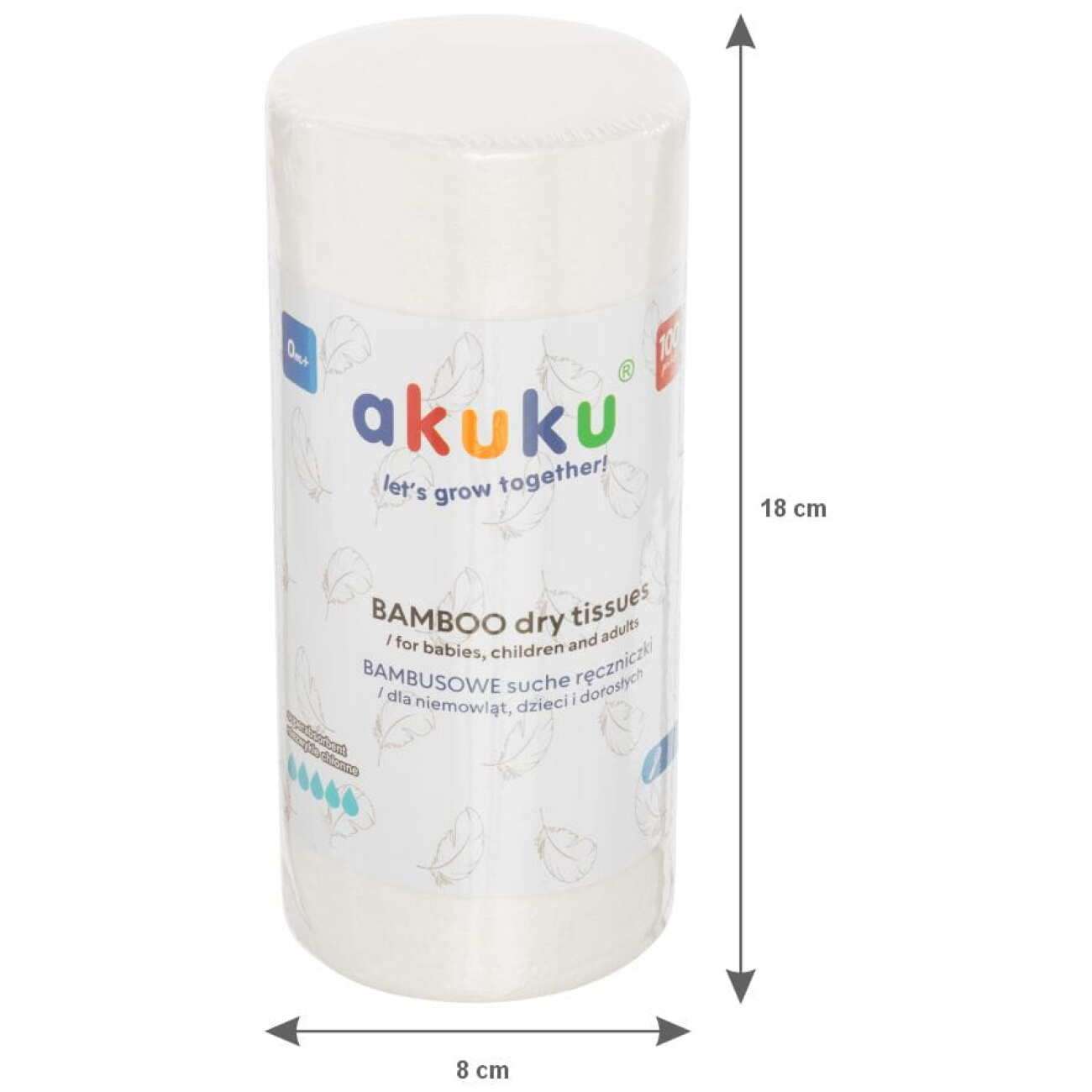 AKUKU Disposable bamboo towels on a roll - Image 6